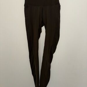 Lululemon Women's olive green High-Waisted yoga Pants